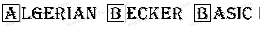 Algerian Becker Basic字体转换